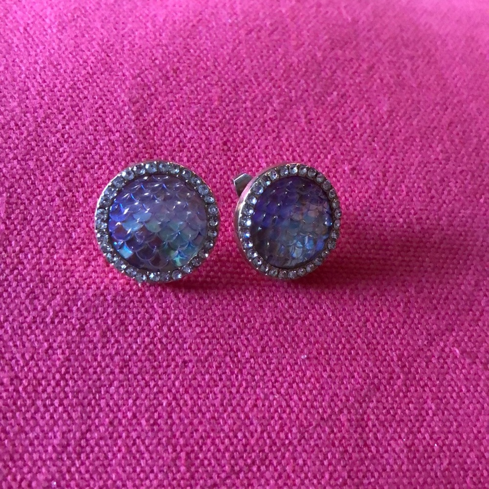 Mermaid scale earrings